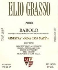 2010 Elio Grasso Barolo Vigna Casa Mate - 1.5ltr